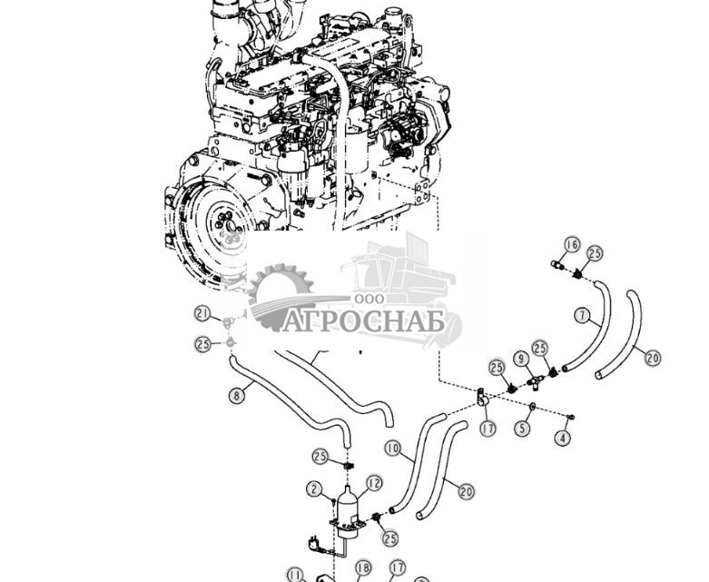 Нагреватель охлаждающей жидкости двигателя (240 В) (6090HDW01  6090HDW04) - ST3373 194.jpg